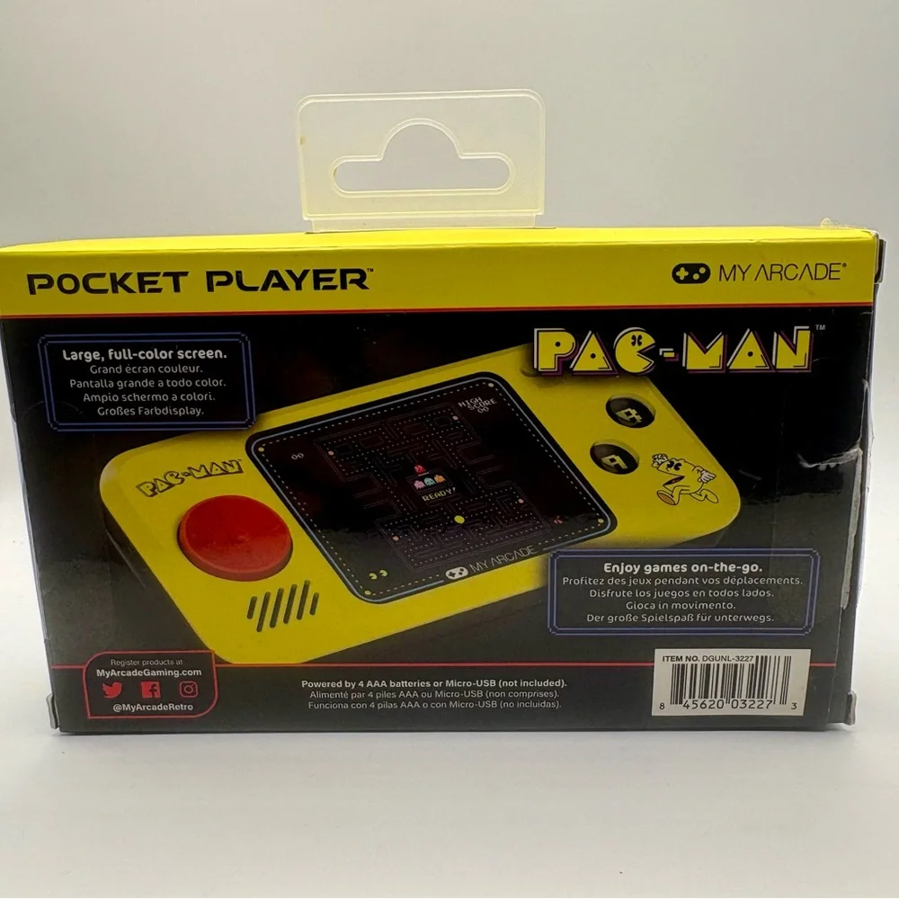 Arcade Pac-Man Handheld Console - Yellow and Black